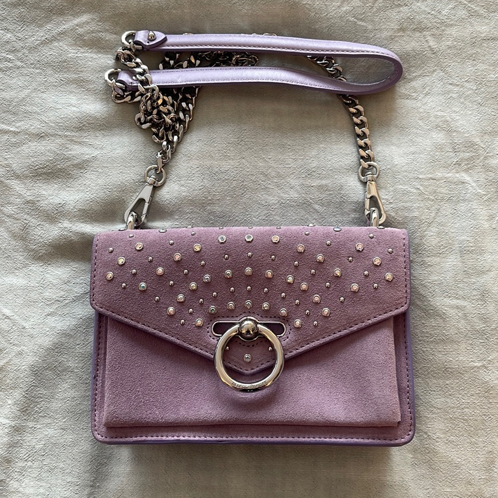 Rebecca Minkoff Jean Fan Crystals Wisteria Crossbody Bag